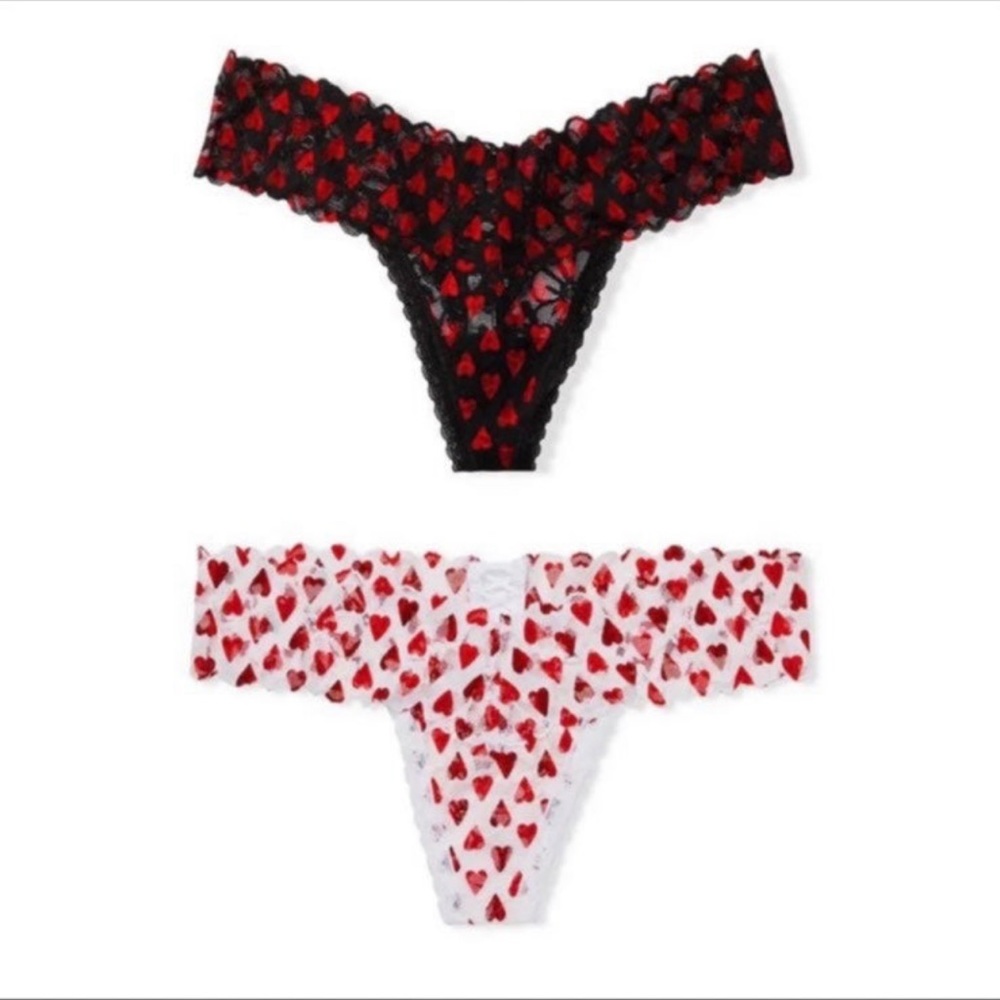 Victoria’s Secret “The Lacie” Lace Up Thong Set